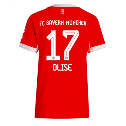 Maglie da calcio Bayern Munich Michael Olise #17 Prima Maglia Femminile 2025-26 Manica Corta